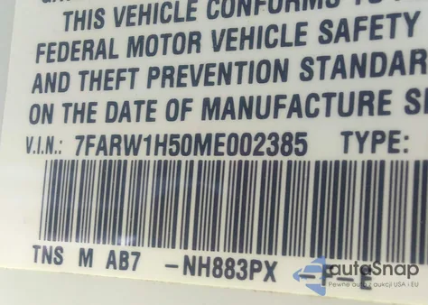 2021 Honda Cr-V 2Wd Ex из США, поврежденный, VIN 7FARW1H50ME002385